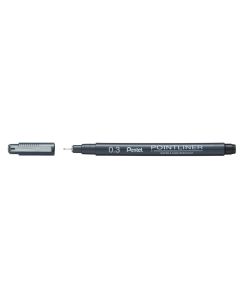 Pentel Fijnschrijver Pointliner S20P Zwart 0,3